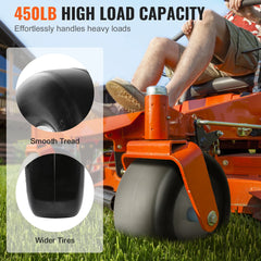 VEVOR Lawn Mower Tires with Rim 13x5-6" Tubeless Tractor Tires 2-Pack Tire and Wheel Assembly Flat-free PU Tires 3.25"-5.9"