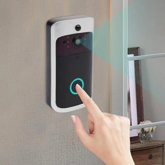 Smart WiFi Video Doorbell with Night Vision Camera SmartSensor for Doors and Windows, APP SmartCamera with Voice Control