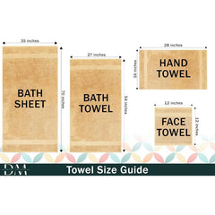 4 Pack Large Bath Towels (100% Cotton, 27x54 Inches) Plush Bath Towels - Luxurious, Dries Quickly, Super Absorbent