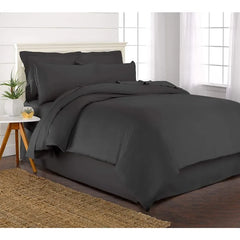 Queen Duvet Cover, 3 Piece Set, Genuine 100% Organic Viscose Derived from Bamboo, Luxuriously Soft and Cooling, 2 Pillowcases