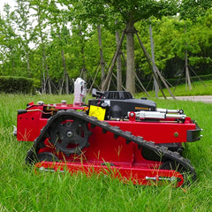 Hot Crawler Robot Gasoline Self Propelled Garden Zero Turn Remote Control Lawn Mower with rubber tracks remote lawn mower