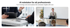 PLAUD NOTE – AI Meeting Recorder for Students & Professionals, Instant Transcripts & Summaries