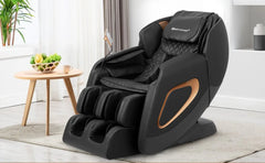 Full Body Zero Gravity SL Track Massage Recliner Chair with Smart Screen Bluetooth Speaker Built-In Heat Therapy Foot Roller