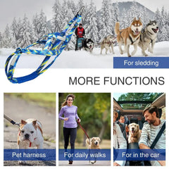 Dog Running Harness Sport Work Out Bikejoring Skijoring Speed Training Dog Pulling Harness Harness Sled Harness
