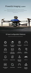 2025 D6 Mini Drone 4k Profesional 8K HD Camera Obstacle Avoidance Aerial Photography Brushless Foldable Quadcopter Gifts Toys