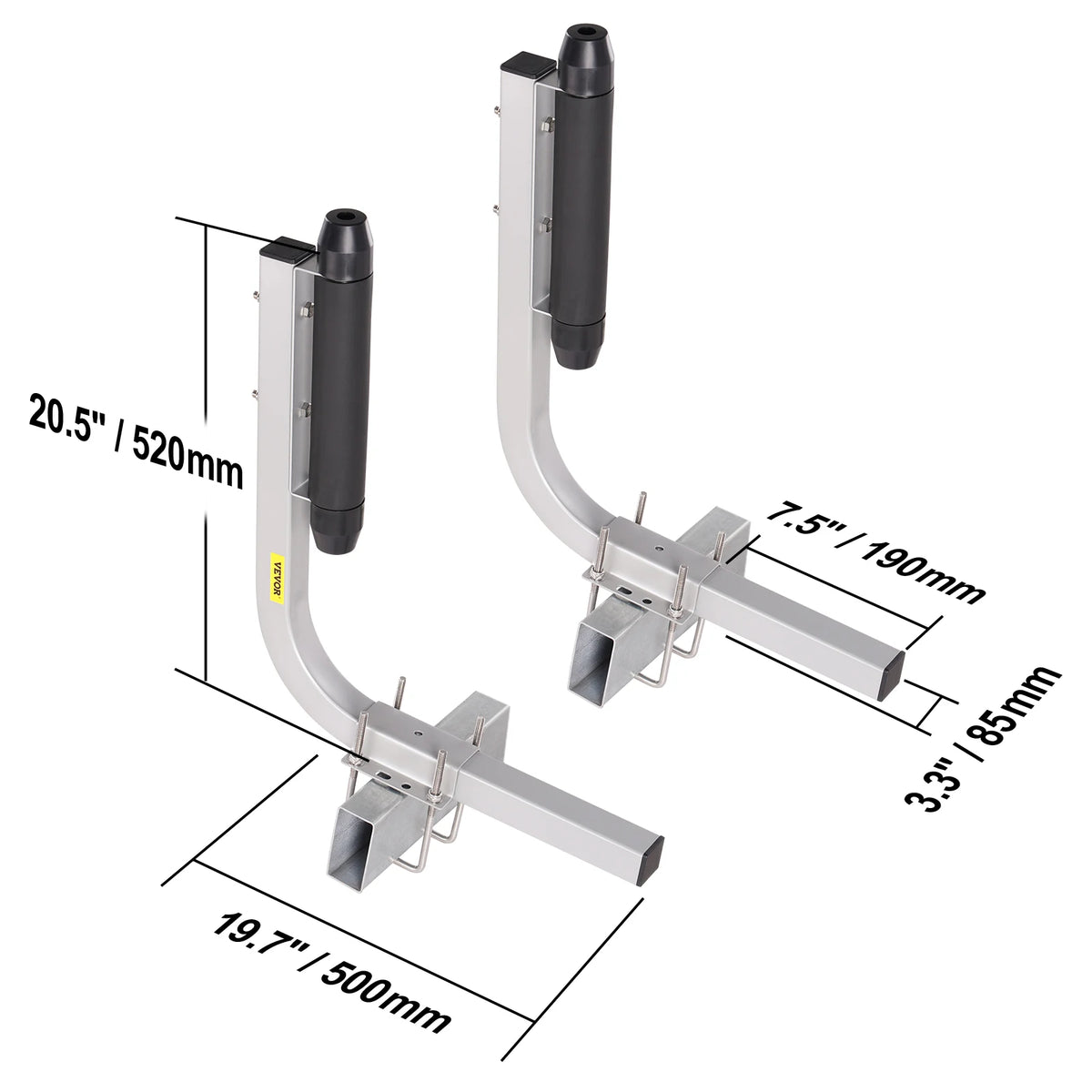 SucceBuy Boat Trailer Guide Adjustable Guide Poles 2PCSRustproof Galvanized Steel Trailer Guide for SkiBoat or Sailboat Trailer