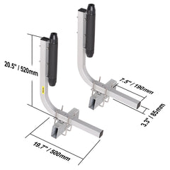 SucceBuy Boat Trailer Guide Adjustable Guide Poles 2PCSRustproof Galvanized Steel Trailer Guide for SkiBoat or Sailboat Trailer