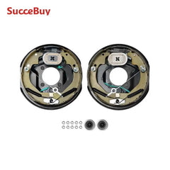 SucceBuy 1 Pair 3500/7000 lbs Electric Trailer Brake Assembly Self-Adjusting Axle Backing Plates for System Part Replacement