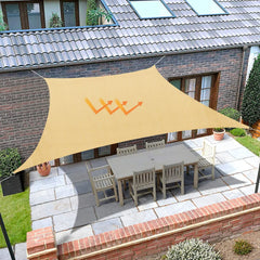 Outdoor Square Sun Shade Sail  Courtyards Lawns Gardens Swimming Pools Barbecue Areas Ponds Backyards Parks Camping & Hiking