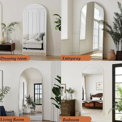 Arched  Full Length Mirror, 71"X26", Large Floor Mirror with Stand,Full Body Mirrors Standing Mirrors for Leaning or Hanging