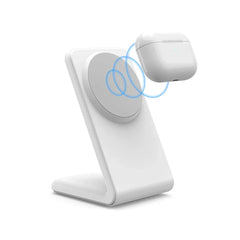 Magnetic Wireless Charger for MagSafe Dock Stand 15W Fast Charging for iPhone 15 14 13 12 Pro Max Mini Plus  for Samsung S24 S23