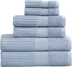 100% Cotton Bath Towel Set | 6 Piece Set | Absorbent & Quick-Dry Bath Towels