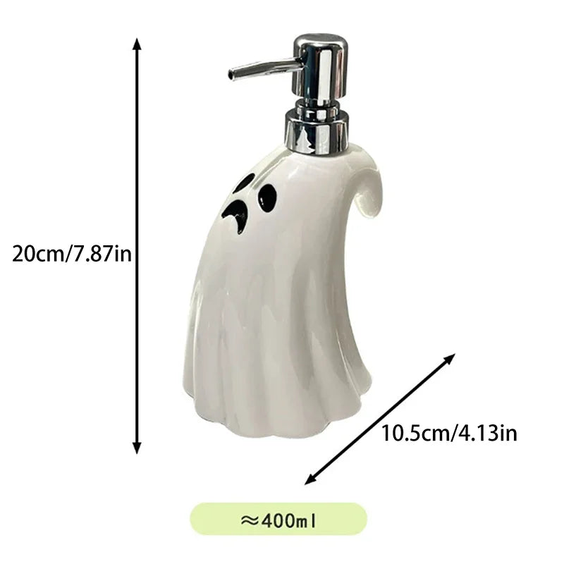 Hand Sanitizer Bottle Ceramic Soap Dispenser Bathroom Large Capacity Pressed Bottle For Halloween Bathroom Decor Hotel Soap dish