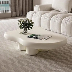 Cloud Coffee Table Modern Cute Coffee Tables Irregular Simple Tea/Center Table for Small Space End Table for Living Room, Home O