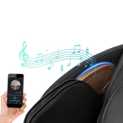 Full Body Zero Gravity SL Track Massage Recliner Chair with Smart Screen Bluetooth Speaker Built-In Heat Therapy Foot Roller