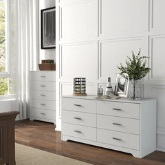 Dresser for Bedroom with 5/6 Drawers, Wooden Chest of Drawers, Storage Organizer Unit Dressers for Bedroom, Living Room,Hallway