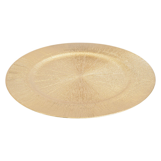 100 PCS Charger Plates Set, 13in Round Dinner Plate, Plastic Decorative Service Plate Wedding Decor Table Place