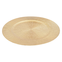 100 PCS Charger Plates Set, 13in Round Dinner Plate, Plastic Decorative Service Plate Wedding Decor Table Place