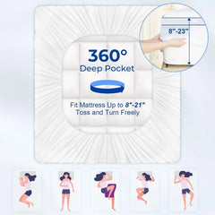 Full Mattress Topper,Extra Thick Mattress Pad Cover for Deep Sleep,3D+7D Snow Down Alternative Fill Overfilled Plush Pillow Top