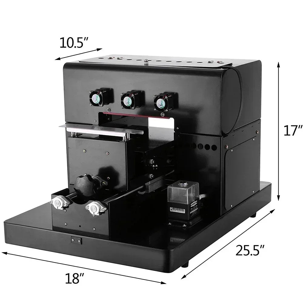 VEVOR A4 UV Printer Flatbed UV Flatbed Sticker Label Printer Machine With ACRO RIP Software For Phone Case Metal Glass Wood