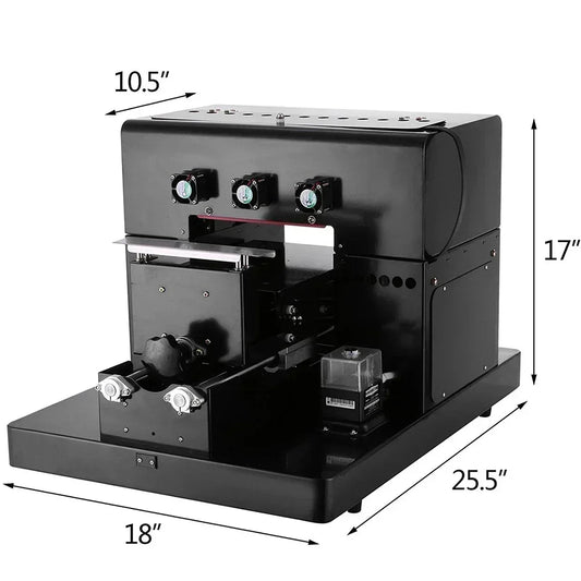VEVOR A4 UV Printer Flatbed UV Flatbed Sticker Label Printer Machine With ACRO RIP Software For Phone Case Metal Glass Wood