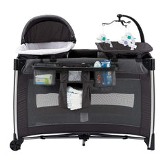 NEW ! 4 in 1 Portable Baby Crib Deluxe Nursery Center, Foldable Travel Playard with Bassinet, Mattress, Changing Table
