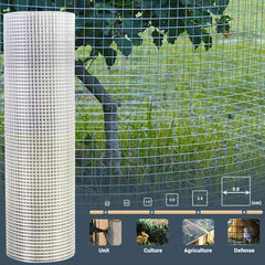 Hot-Dipped Galvanized Welded Wire Mesh 1x25m Roll,Steel Fencing for Construction,Animal Enclosures,Poultry Netting,Garden Securi