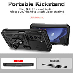 For Samsung Galaxy Z Fold 6 5 4 Phone Cases with Slide Lens Protective Cover Shockproof Camera Protector Case for Z Fold 6 5 4