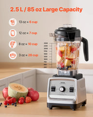 VEVOR Professional Blender for Smoothies, 85 oz 1400W, with Powerful Motor, Multi-Functional Food Processing Blender,for Kitchen