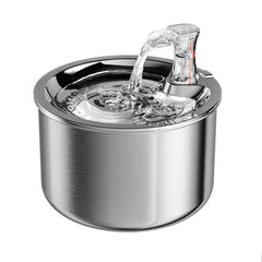 2L Smart Cat Water Fountain Automatic Filter Water Dispenser Feeder Motion Sensor Pet Drinking Fountain 304 Stainless Steel