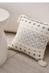 Bohemian Pillowcases Sofa Living Room Home And Decoration Cotton Linen Pillow Cover Bedside Backrest Tassel Cushion Cover