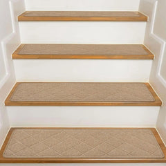 Stair Treads for Wooden Steps Indoor,15 Pack 8"X30"Non Slip Carpet Stair Treads with Reusable Adhesive for Kids Elders and Dogs