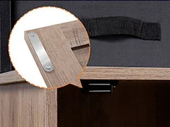 Litter Box Enclosure with 2 Storage Shelves and 2 Drawers, 2-in-1 Hidden Cat Litter Box Enclosure Furniture with Shelf