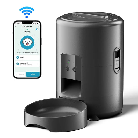 2L Cat Automatic Feeder Tuya APP Pet Feeder 5V USB Smart Dispenser Suitable For Small Medium-Sized Cats Dogs Automatic Feeder