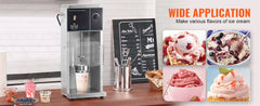SucceBuy Ice Cream Blender High-Speed Ice Cream Maker Mixer Machine Stepless Speed Adjustment Stainless Steel Ice Cream Shaker