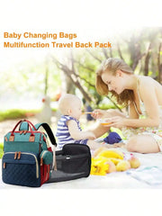 Baby Diaper Bag Backpack With Changing Station, Multifunction Waterproof Large Capacity Travel Bags Newborn Baby Essential Gifts