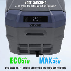 SucceBuy Car Refrigerator  12 Volt Car Refrigerator Fridge  37 L -4℉-68℉ 12/24V DC and 100-240V AC for Outdoor Camping and RV