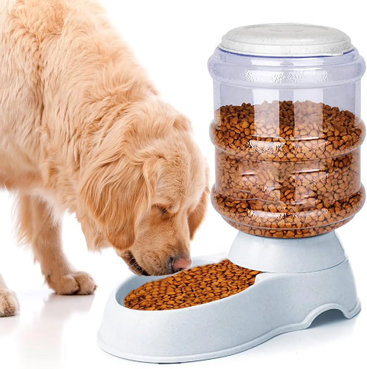 Automatic Dog Feeders, Dog Feeder Dispenser for Large Dogs, 3 Gallon Gravity Automatic Dog Cat Feeder Station,