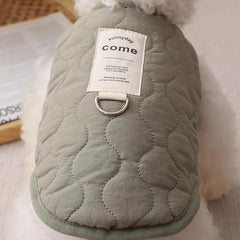 Winter Pet Coat Clothes for Cold Weather Clothing Warm Dog Clothes with Built in Harness Hole Pet Apparel for Small Dogs Cats