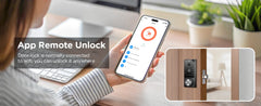 TCL D1 Max Security Video Smart Lock 2K Camera Doorbell & Fingerprint Keyless Entry 3-in-1 WiFi Door Lock PIR Motion Detection