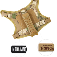 Tactical Cat Harness Leash Adjustable Puppy Vest For Military Small Dogs Harnesses 9Pcs Patches Walking Training Cat Accessories