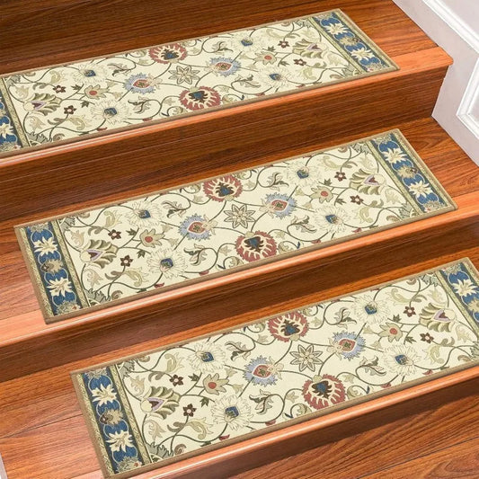Carpet Stair Treads Non Slip for Wooden Steps, 30inch X 8inch Staircase Step Treads Indoor for Dogs, Reusable Stair Carpet