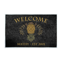 Cartoon Pineapple Pattern Entrance Doormat Comfortable Non-slip Bathroom Floor Mats Home Decor Kitchen Rugs Welcome Door Mat