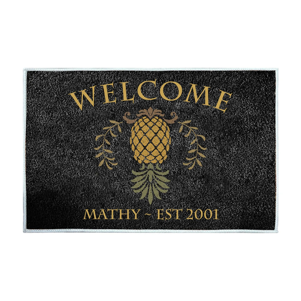 Cartoon Pineapple Pattern Entrance Doormat Comfortable Non-slip Bathroom Floor Mats Home Decor Kitchen Rugs Welcome Door Mat