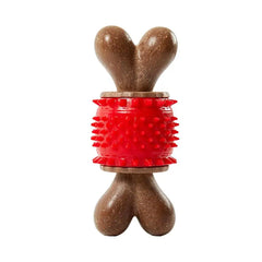 Spiky Bone Dog Toy Pet Teething Chew Toys Sturdy Toothbrush Stick Teeth Cleaning Brush Treat Dispensing Aggressive Chewers Tough
