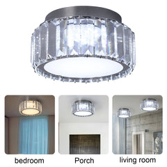 Modern Big Crystal Ceiling Lamp LED Light Circle Chandelier Lustre Indoor Bedroom RC Dimmable Fixtures Living Room Hotel Decor