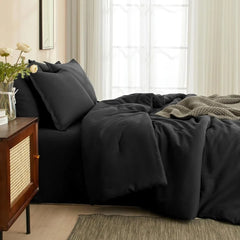 PHF 7 Pieces California King Comforter Set, Lightweight Bed in A Bag & 18" Sheet Set for All Season, Ultra Soft Cozy Bedding wit