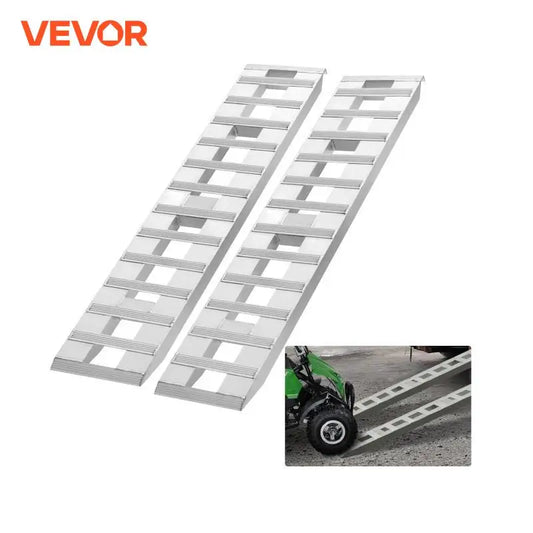 SucceBuy Aluminum Ramps 6000 LBS Capacity Loading Ramps for Motorcycle/Dirt Bike/Trailer/ATV/UTV/Garden Tractor/Lawn Mower 2PCS