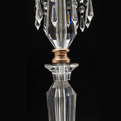 10 Pcs Acrylic Flower Vases Wedding Flower Stand Tables Centerpieces Decorations with Chandelier Crystal Clear