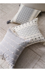 Bohemian Pillowcases Sofa Living Room Home And Decoration Cotton Linen Pillow Cover Bedside Backrest Tassel Cushion Cover